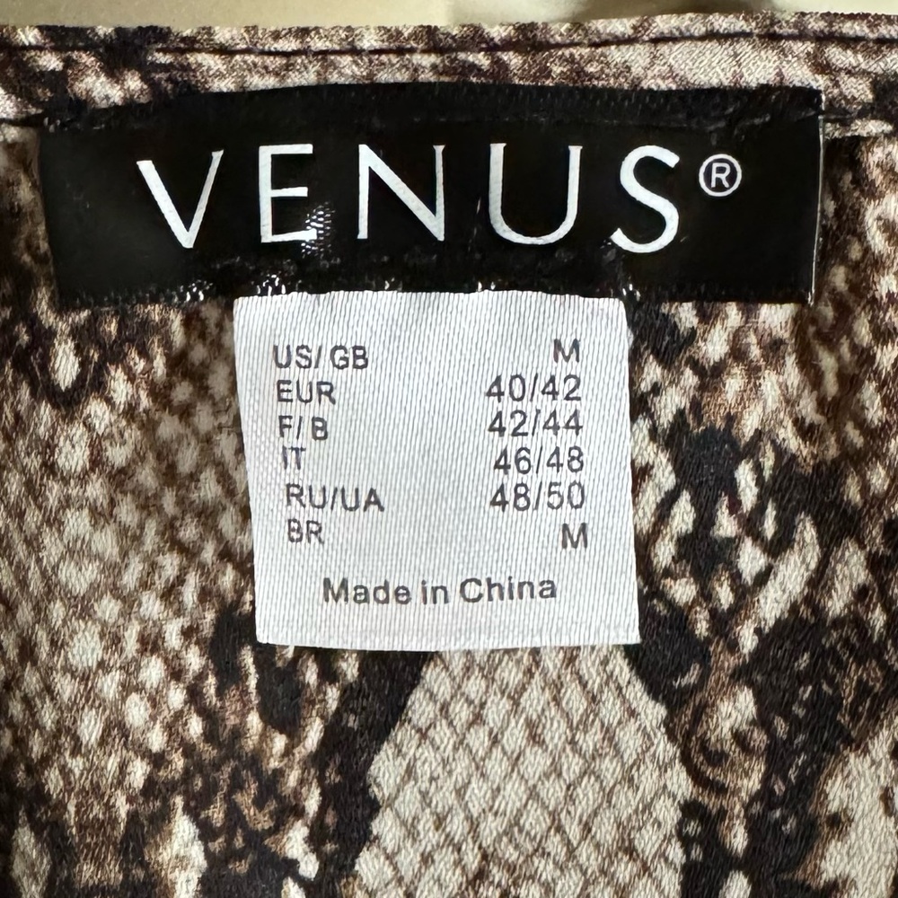 Tie-Front Python Jumpsuit - Picture 5 of 6